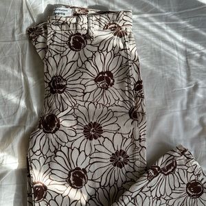 REFORMATION FLORAL STRAIGHT JEANS